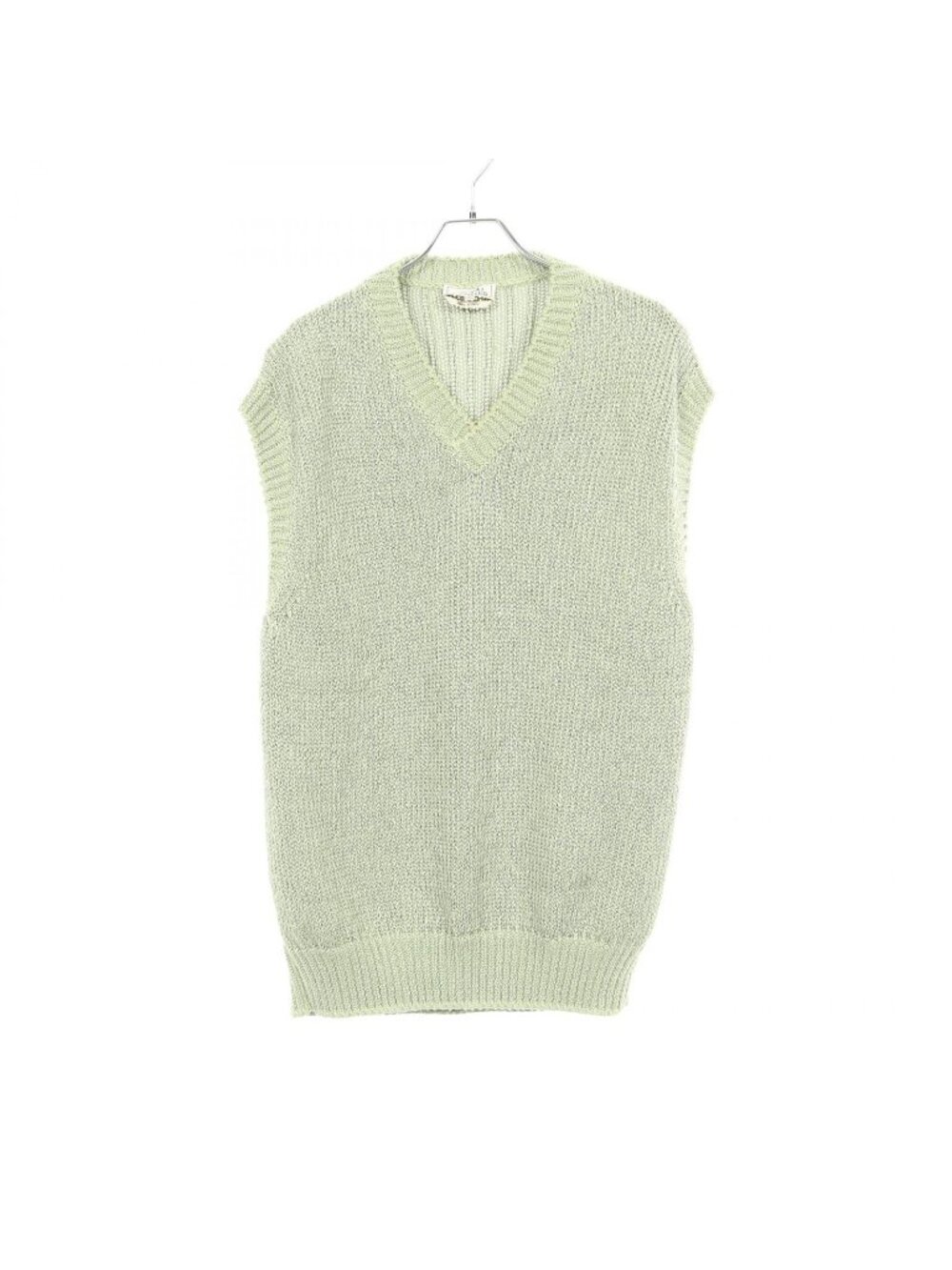 Hermes Vest Knit Green Cotton